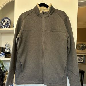 COLUMBIA Men’s full zip fleece lined, sweater knit exterior jacket